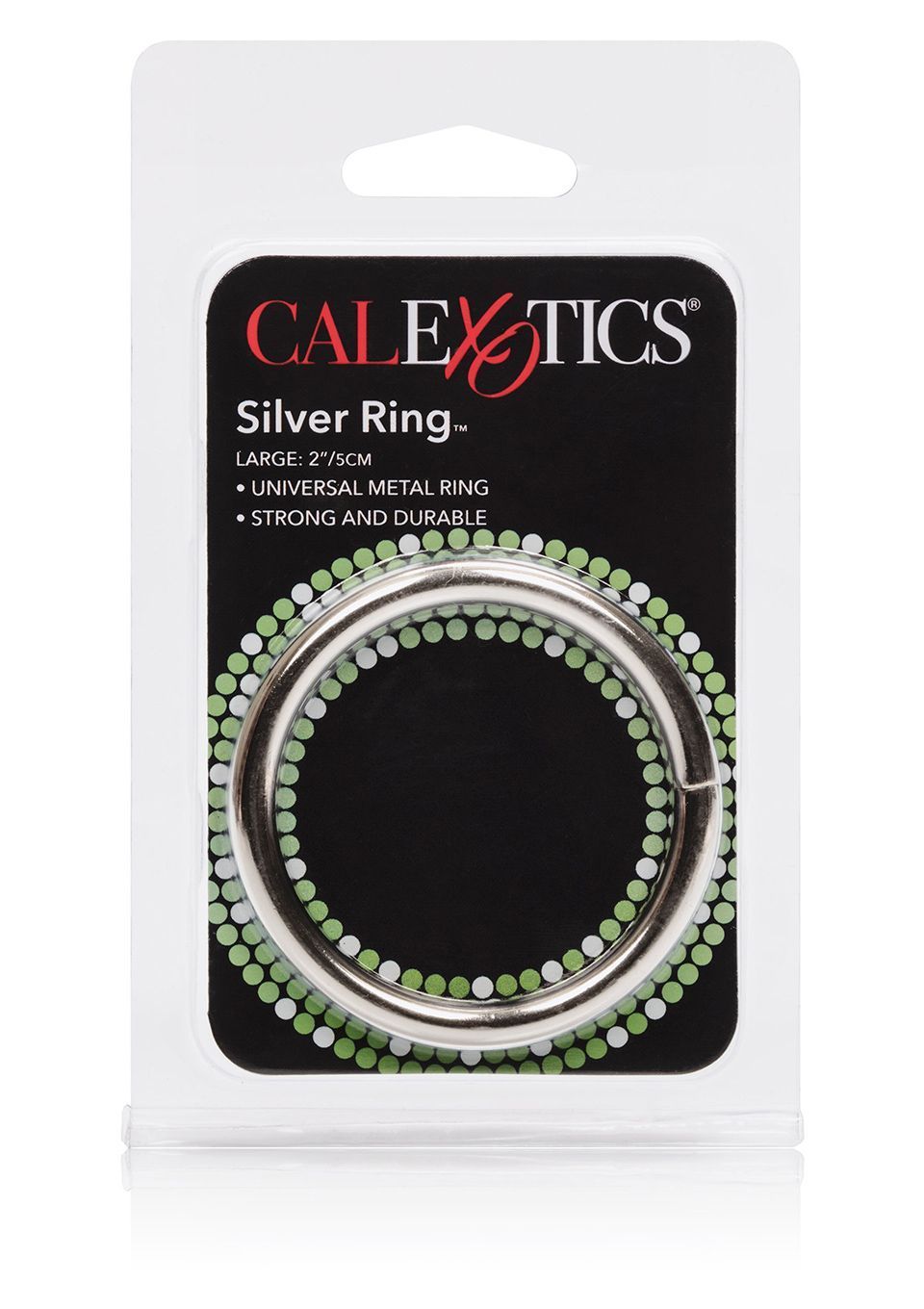 Эрекционное кольцо CalExotics Silver Ring Large, 5 см (серебристый)