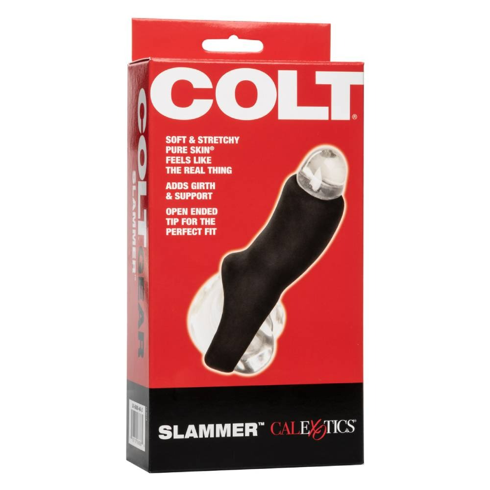 Насадка на пеніс Calexotics Colt Slammer, 10.7 см (чорний)