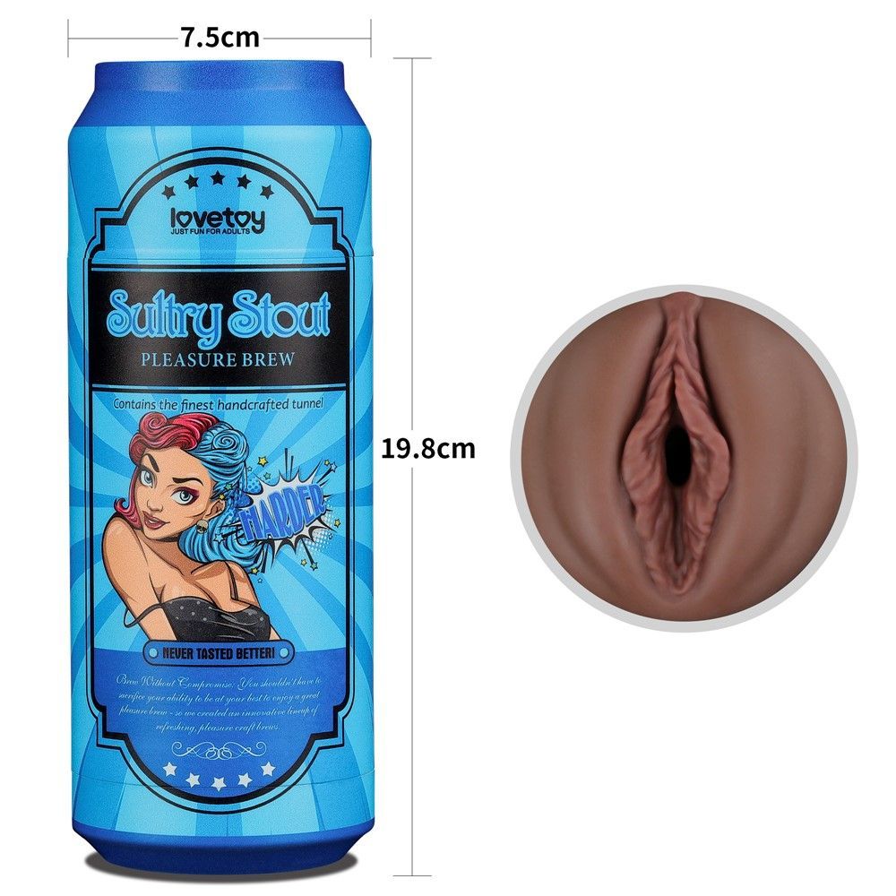 Мастурбатор LoveToy Pleasure Brew Sultry Stout, 19.8 см (коричневый)