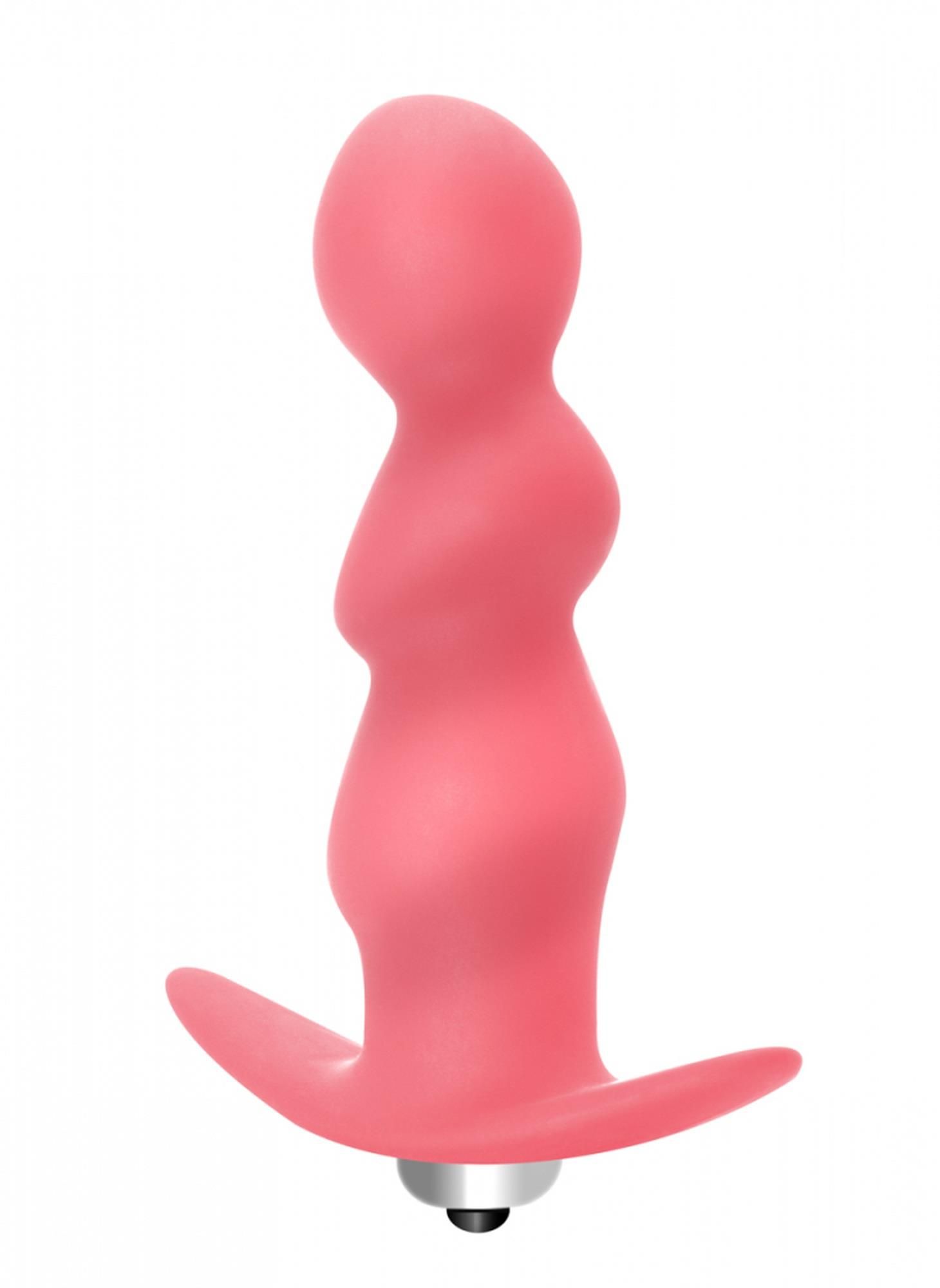 Анальна пробка Lola Toys Plug Spiral, 9.5 см (рожевий)