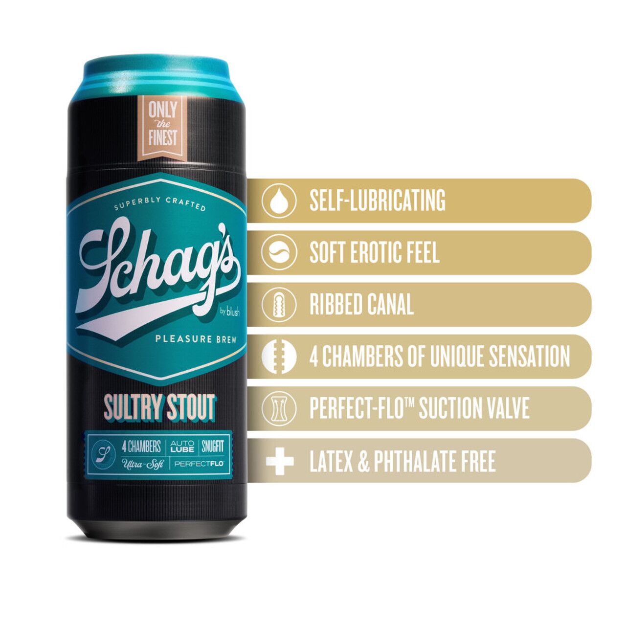 Мастурбатор Schag's Sultry Stout (прозрачный)