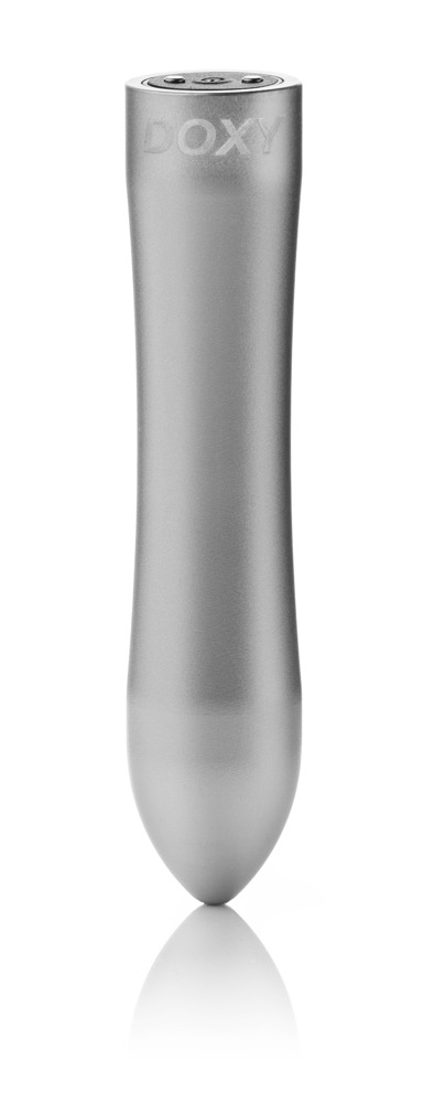 Вибратор Doxy Bullet, 12 см (серебристый)