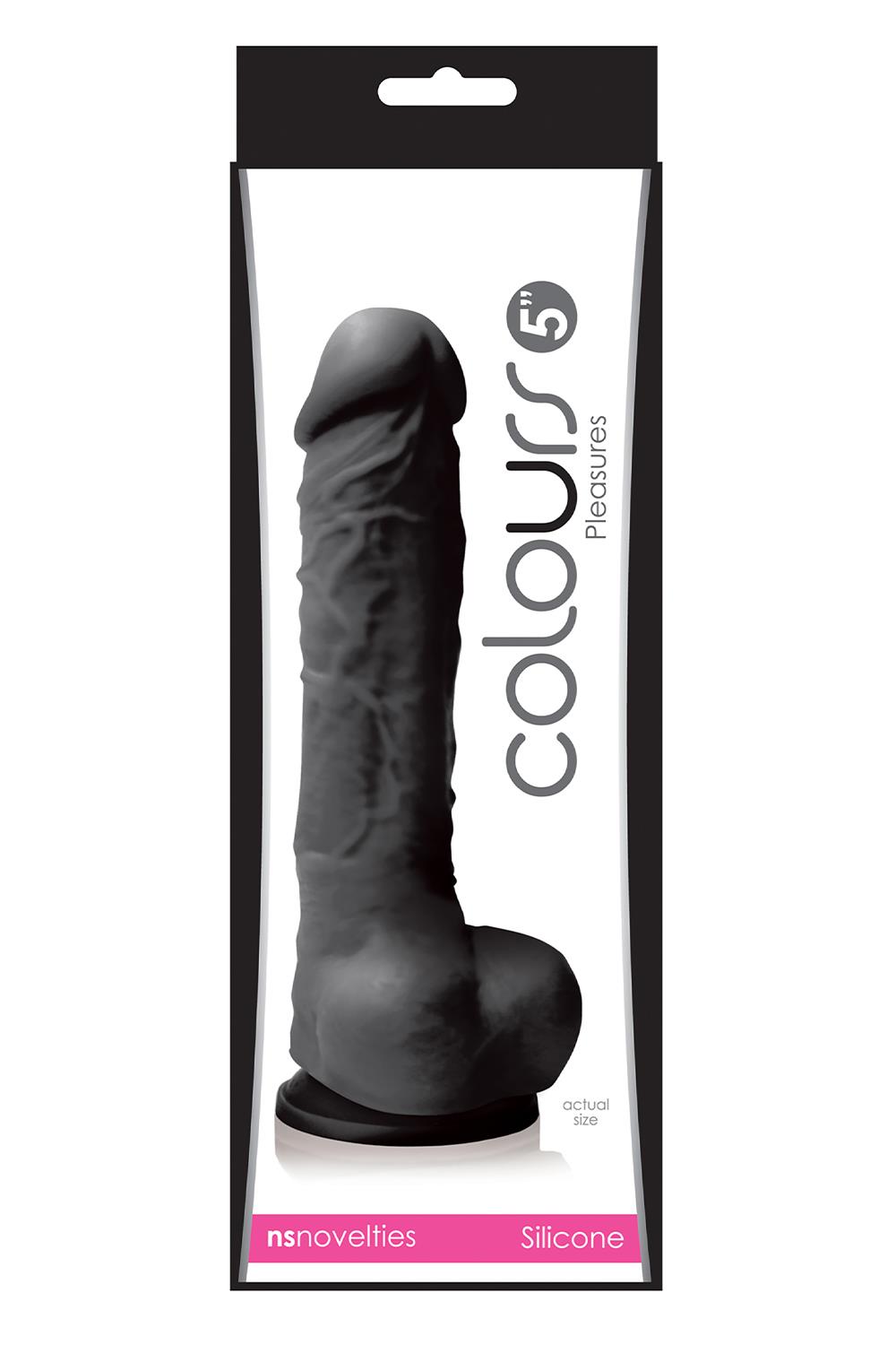 Фаллоимитатор Colours Pleasures 5 Inch, 17.7 см (черный)