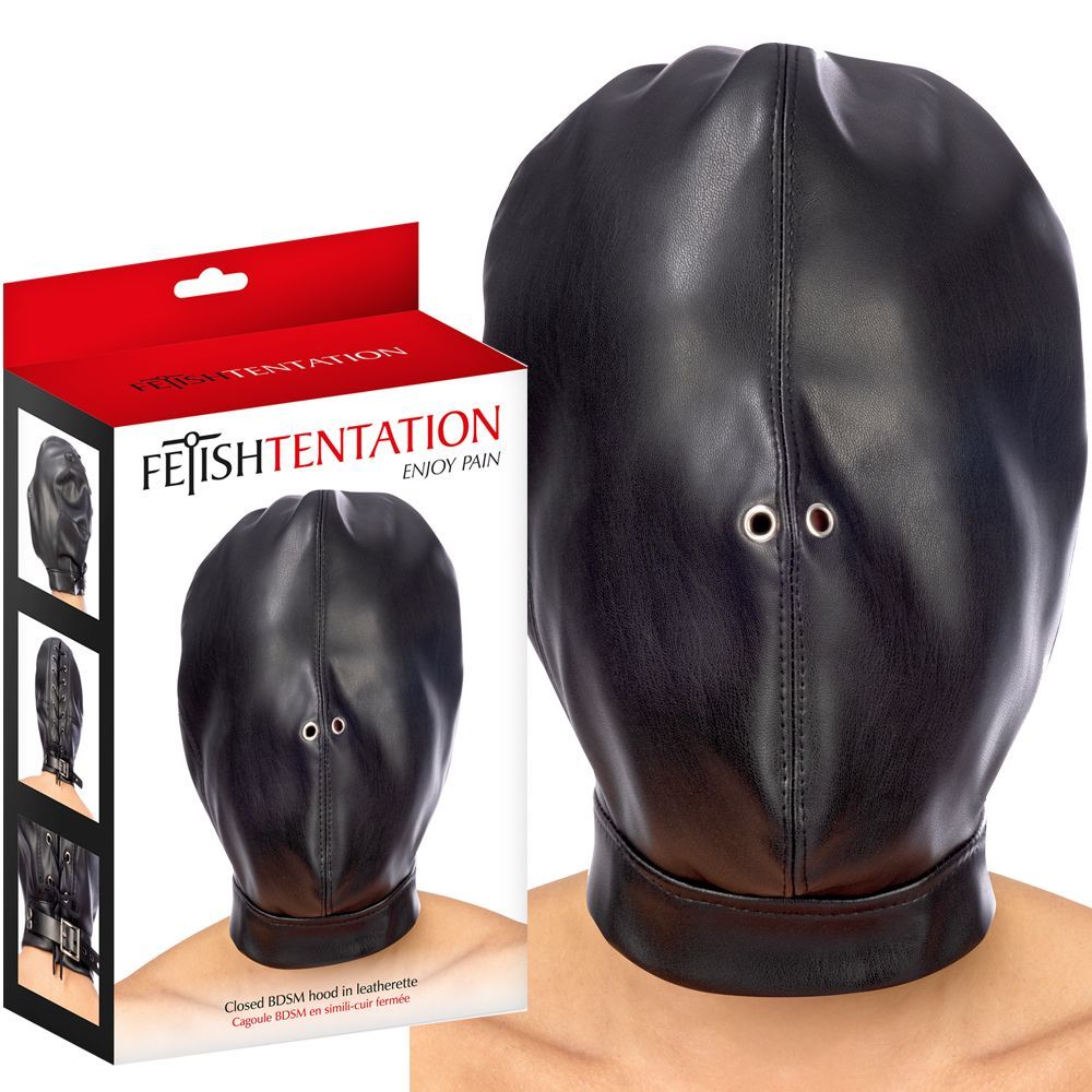 Маска Fetish Tentation Enjoy Pain BDSM Closed, (черный)
