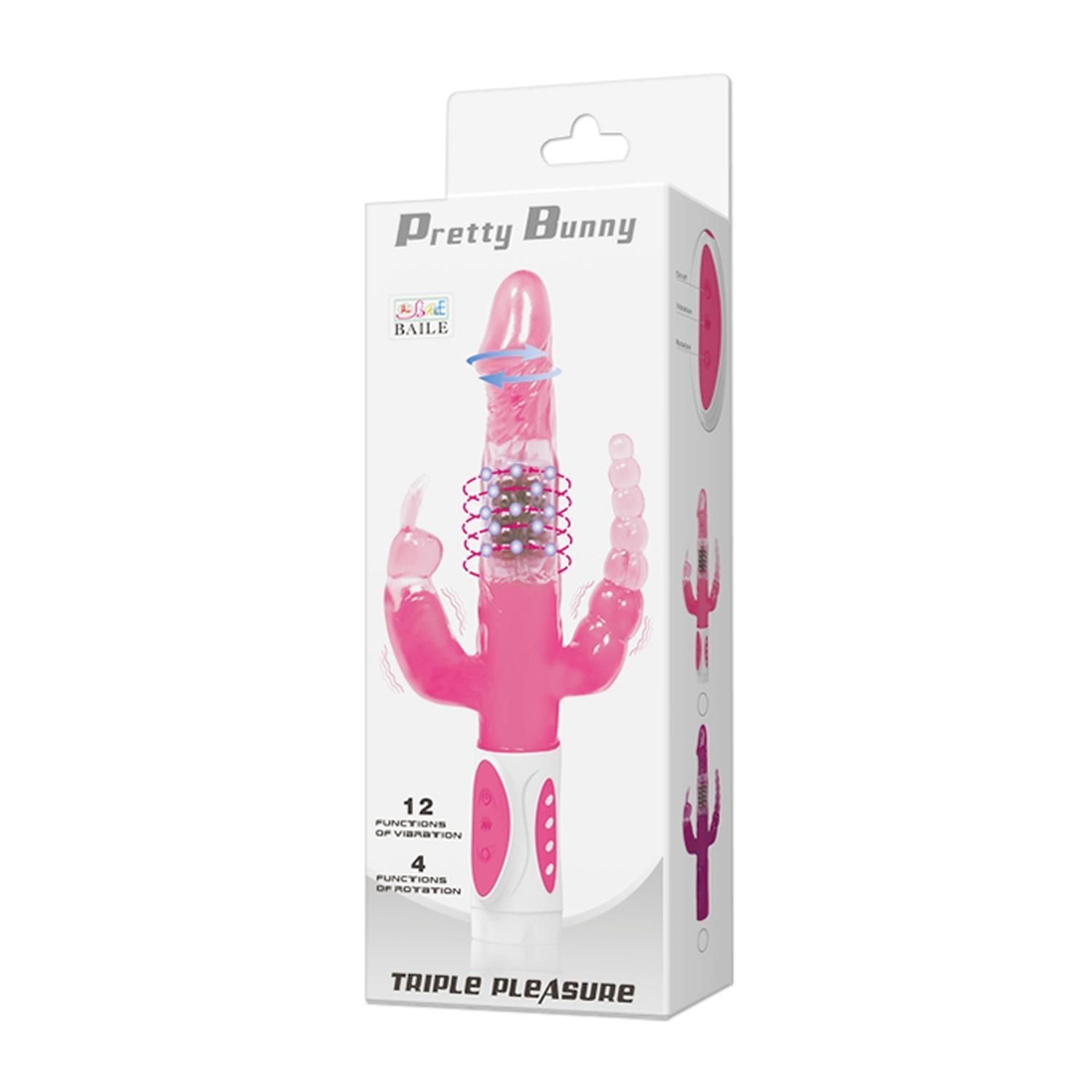 Вибратор-кролик Pretty Love Pretty Bunny, 22.3 см (розовый)