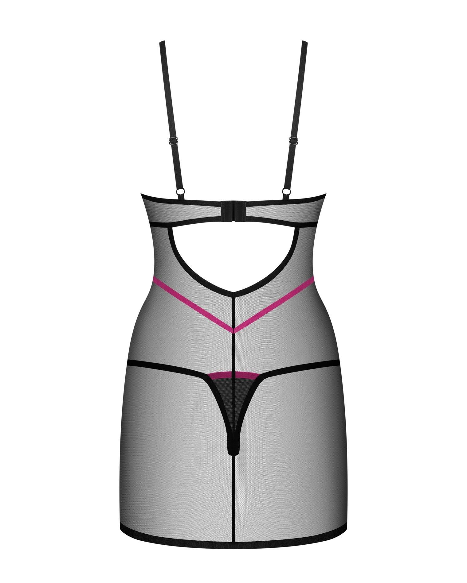 Комплект белья Obsessive Novenes, XS/S (черный)