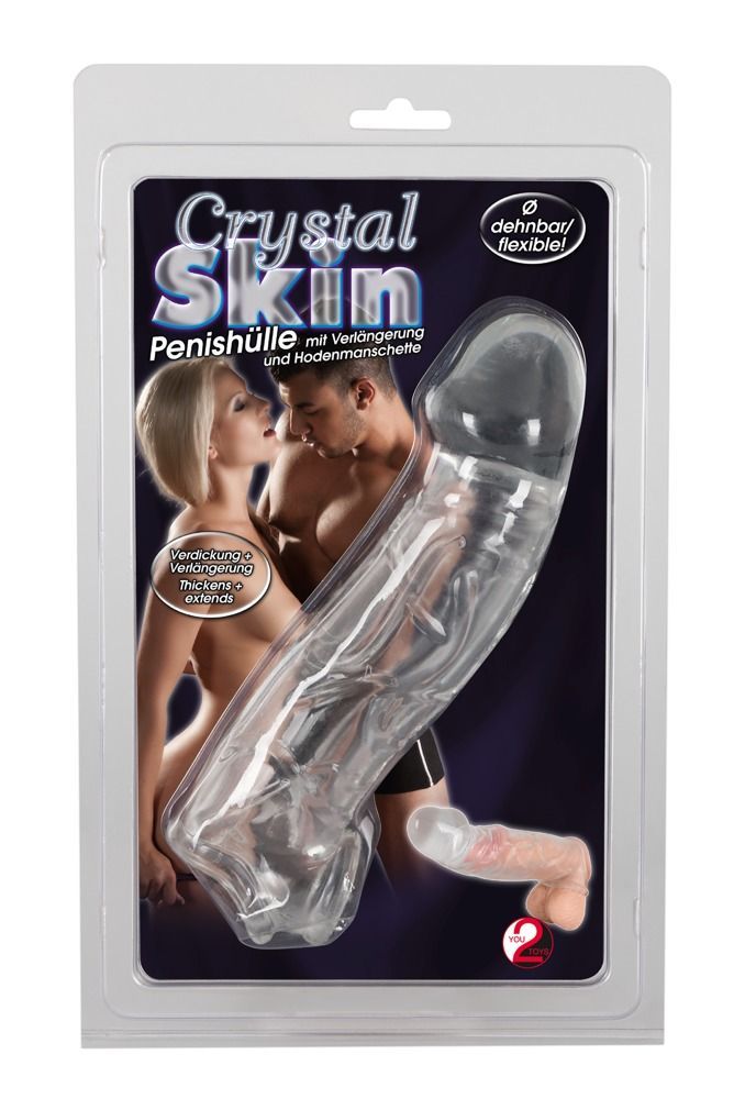 Насадка на пенис Orion Crystal Skin, 23 см (прозрачный)