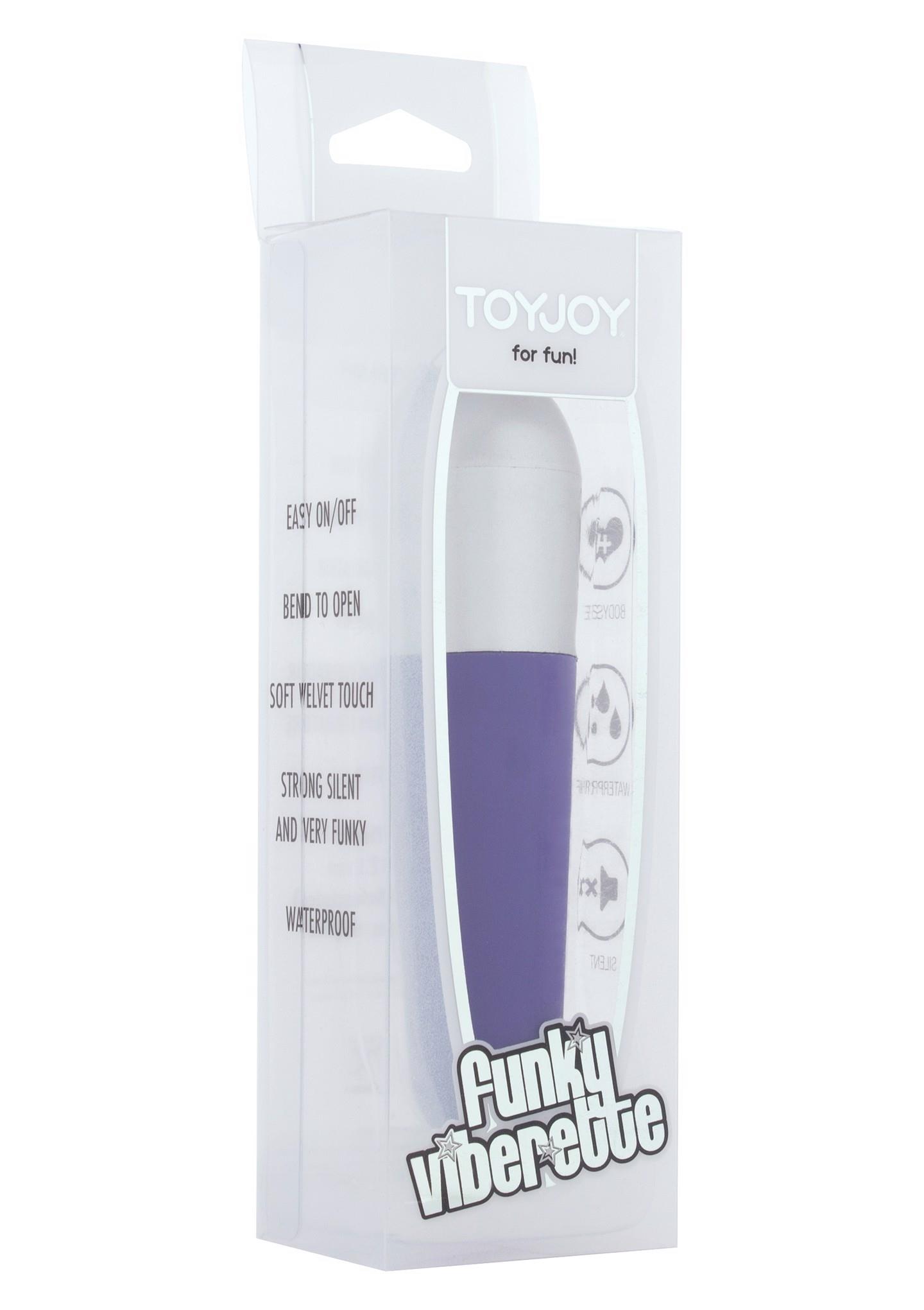 Вибратор для клитора Toy Joy Funky Viberette, 10,5 см (фиолетовый)