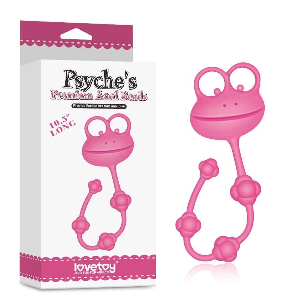 Анальні намистини Silicone Frog, 26.7 см (рожевий)