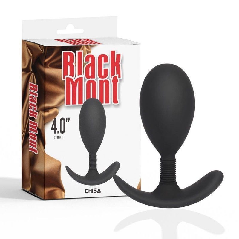 Анальна пробка Black Mont 4 Anal Play Plug L, 11,5 см (чорний)