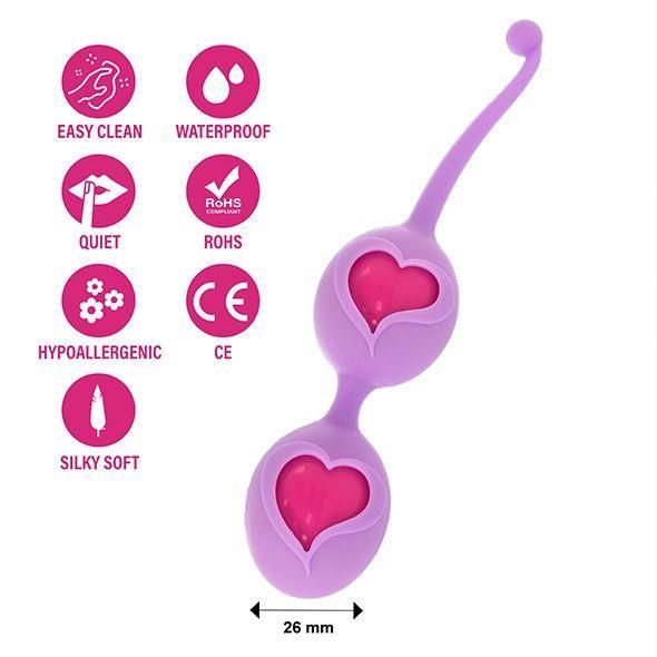 Вагинальные шарики FeelzToys Desi Love Balls, 16 см (фиолетовый)