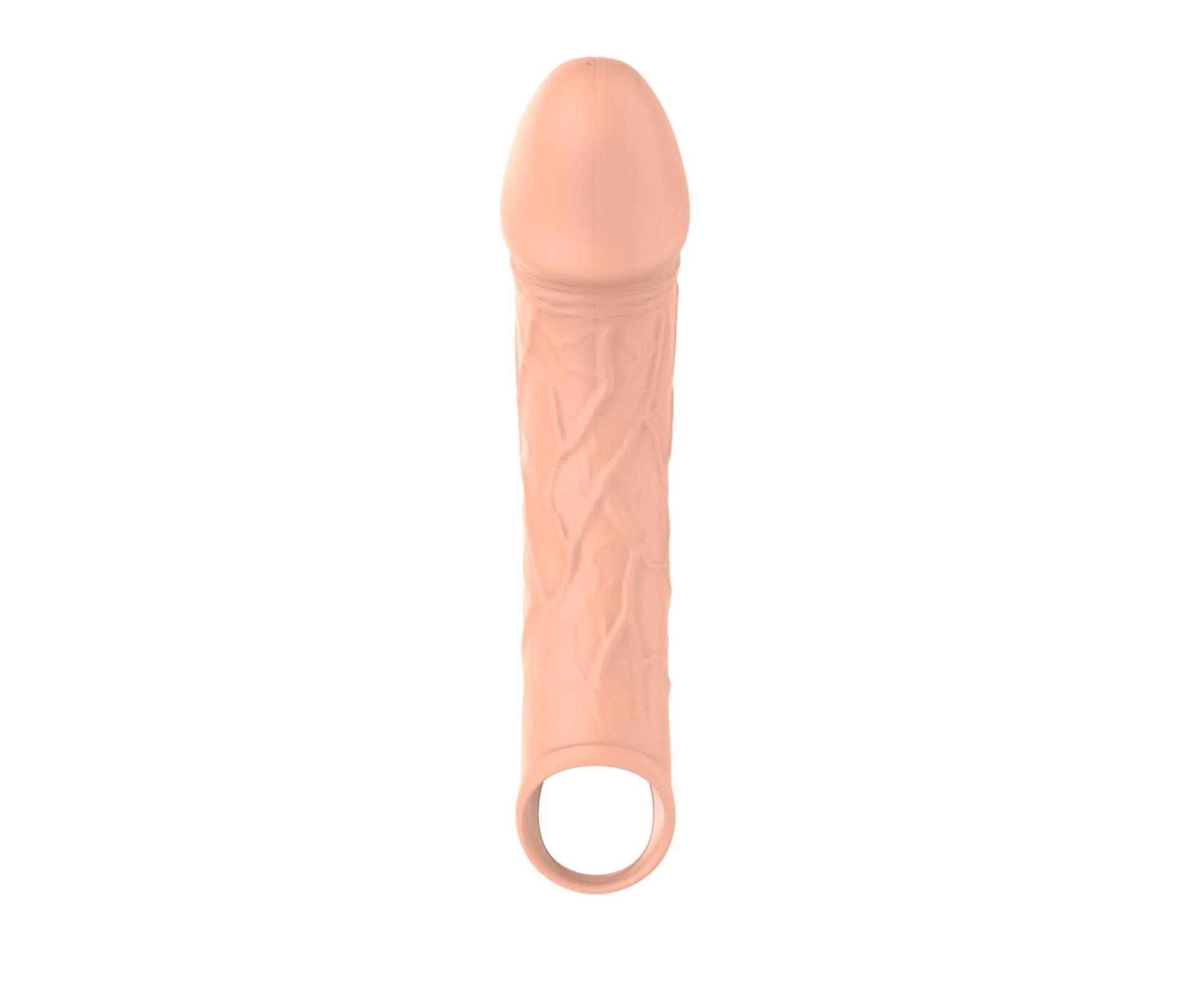 Boys of Toys Vibrating Extension - Nakładka na penisa, W kolorze cielistym, 20 cm