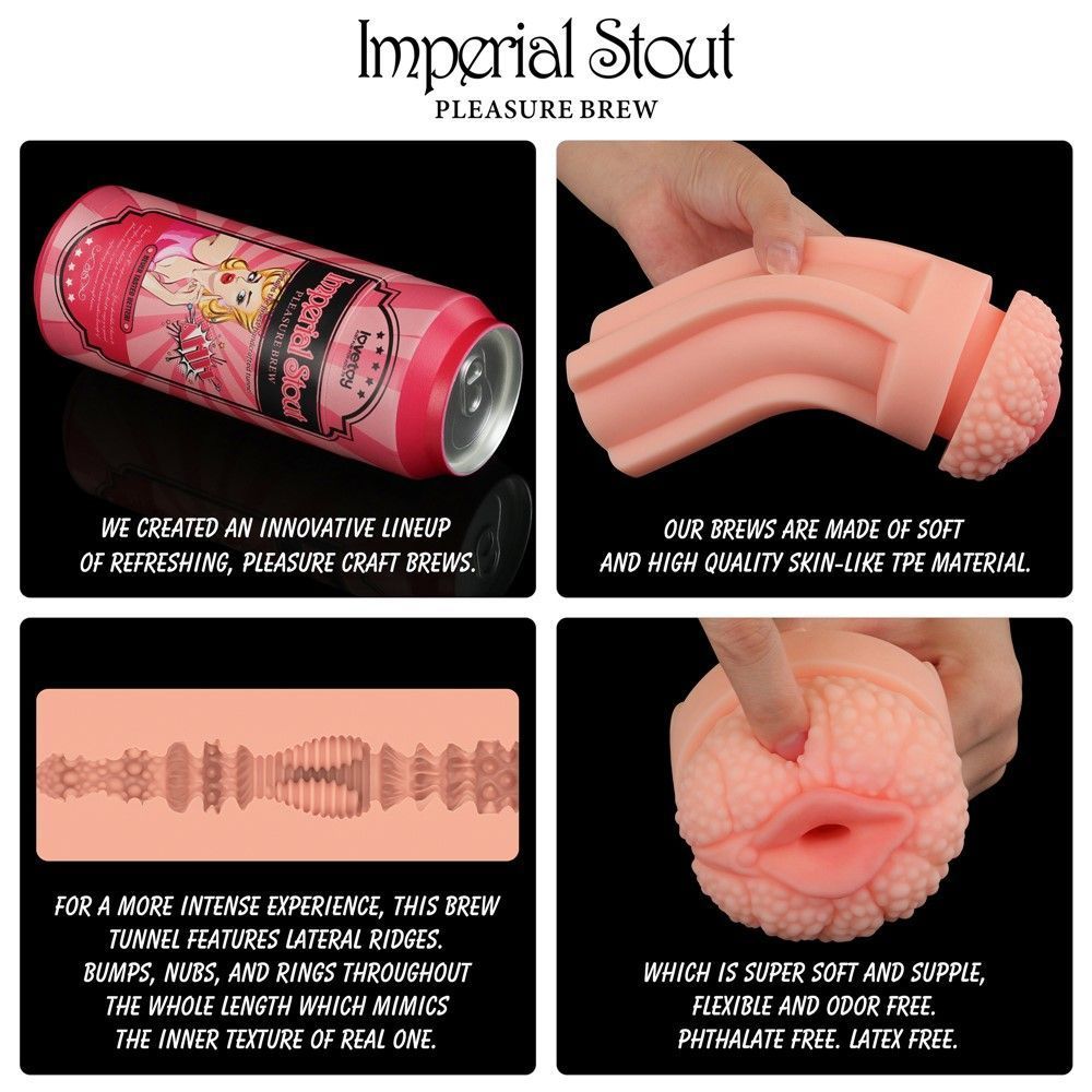Мастурбатор Pleasure Brew Imperial Stout (телесный)