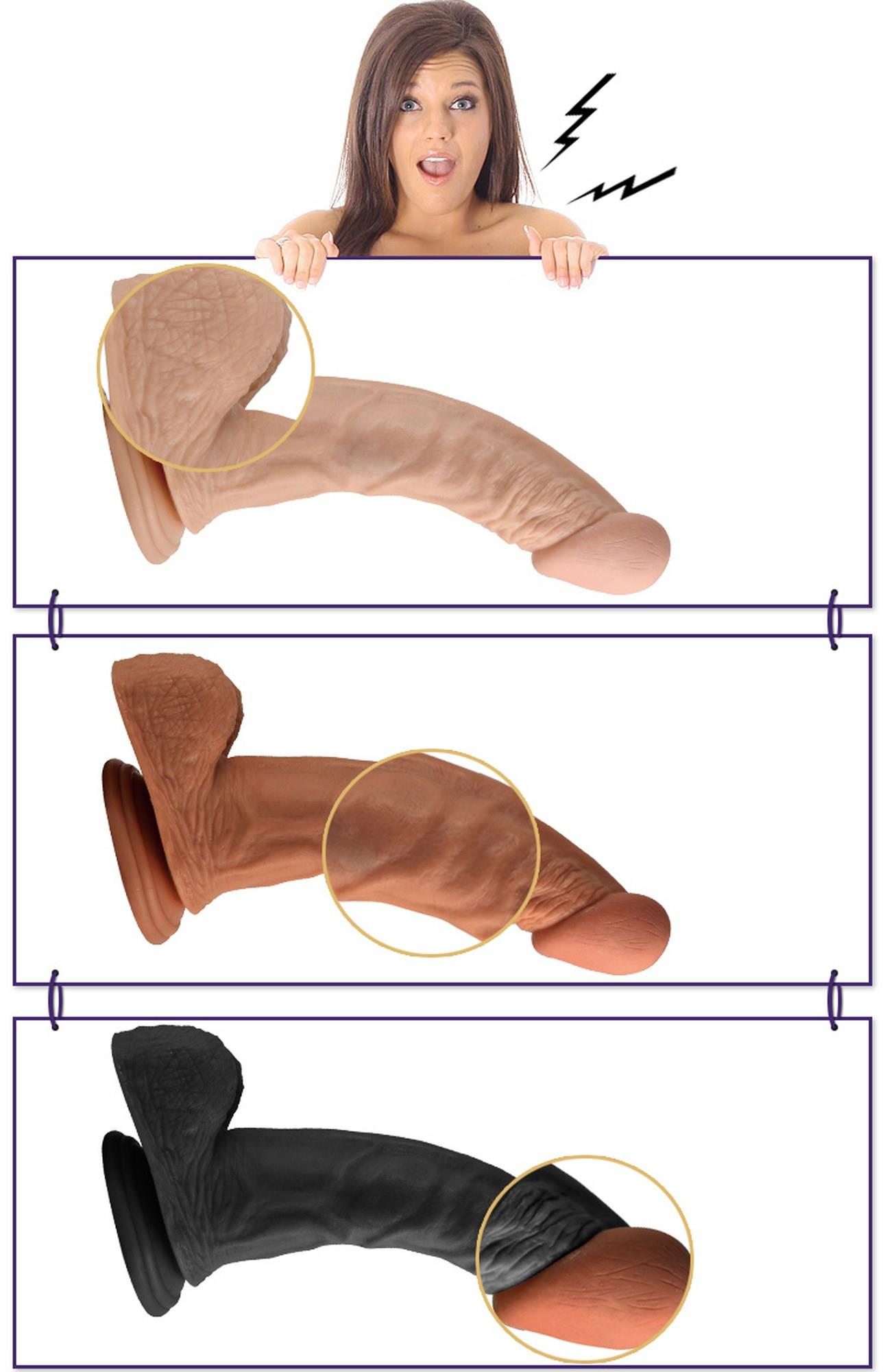 Dildo Lovetoy Real Extreme, 22 cm (w kolorze cielistym)