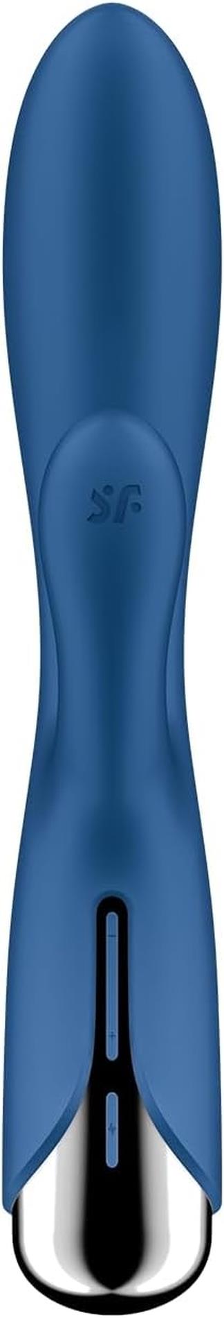 Вібратор-кролик Satisfyer Spinning Rabbit 1, 20 см (синій)