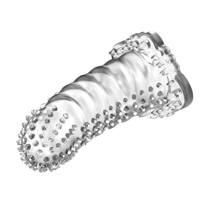 Насадка на пеніс Brave Man Penis Sleeve Crystal, 14 см (прозорий)