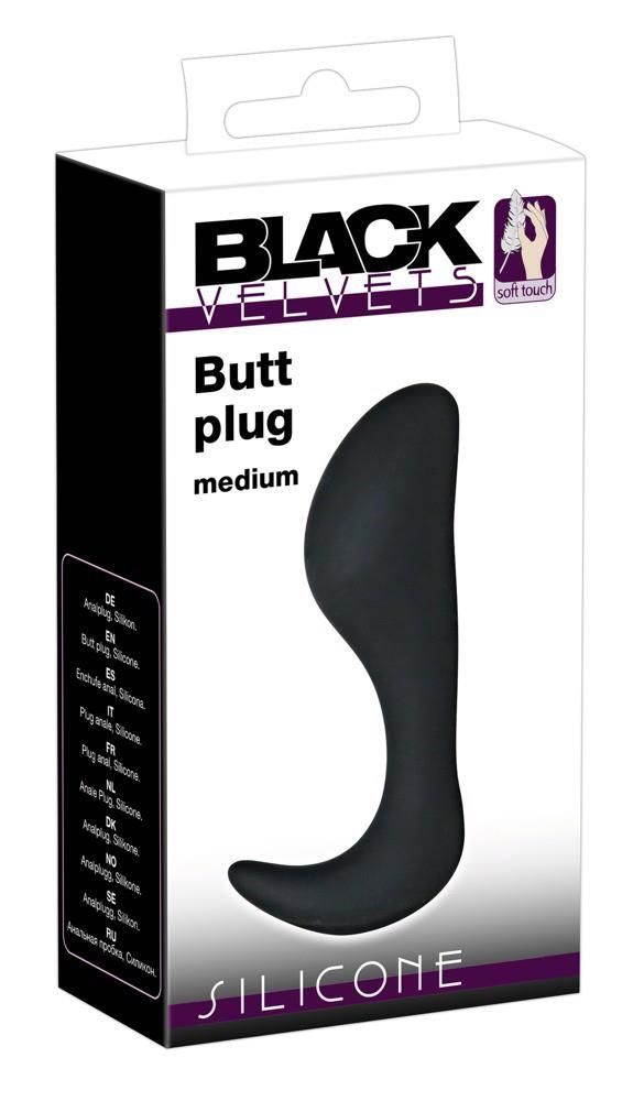 Анальна пробка Black Velvets, 10,5 см (черный)