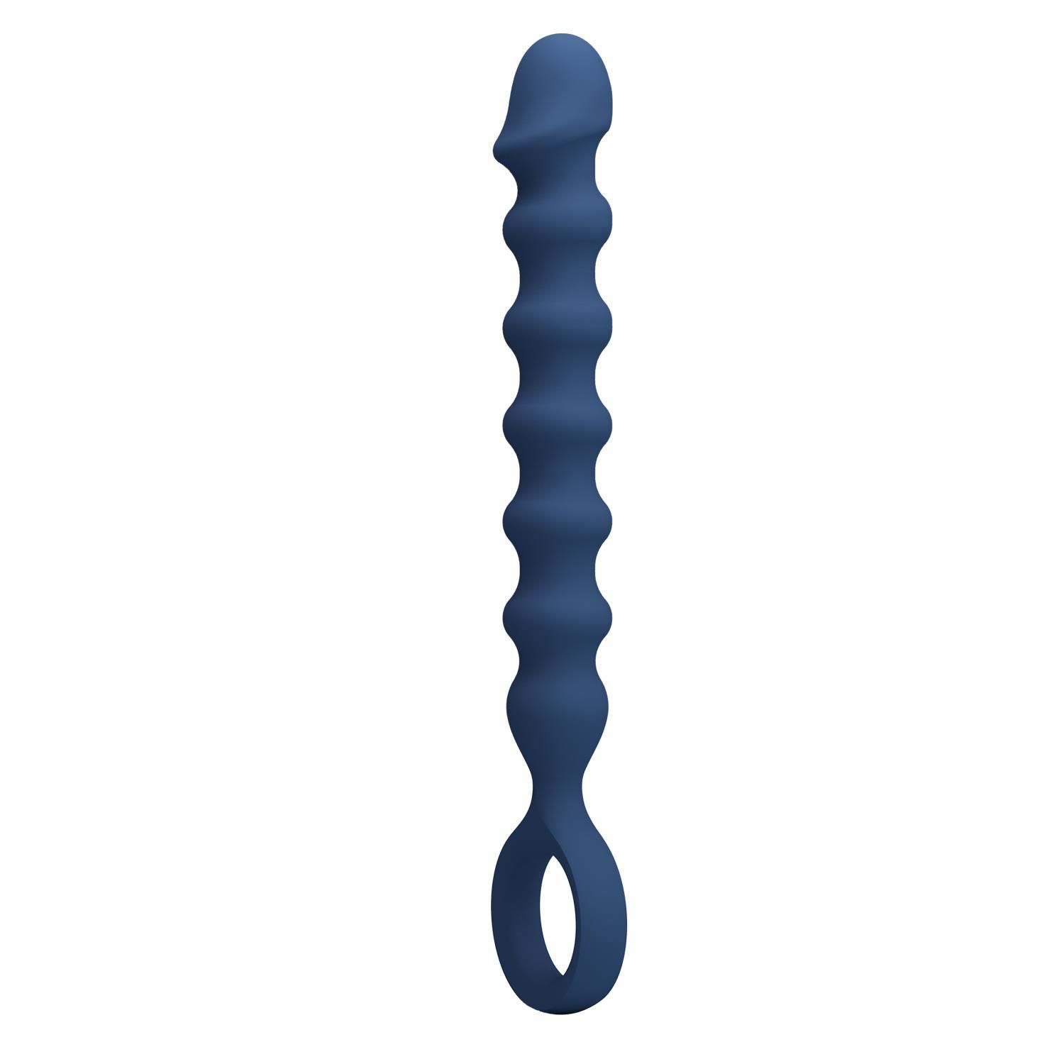 Dildo analne Mr. Play George Penis Anal Bead, 28.5 cm (niebieski)