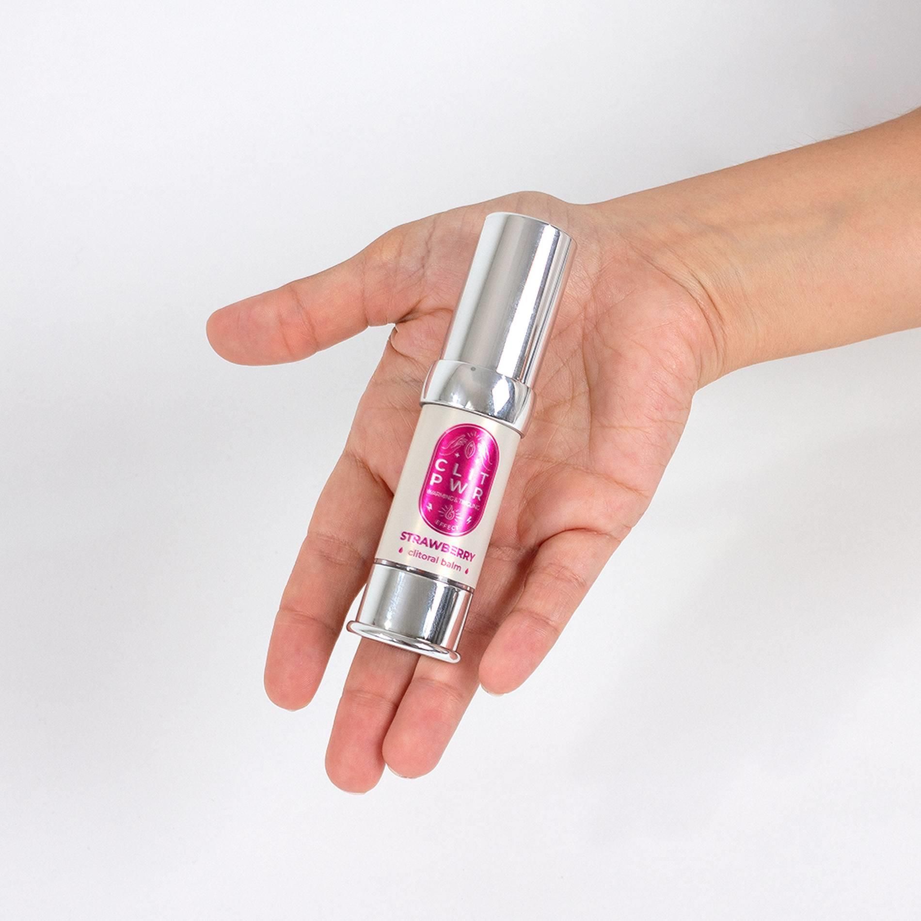 Balsam do łechtaczki z wibracjami Secret Play Clit Pwr Strawberry, 15 ml