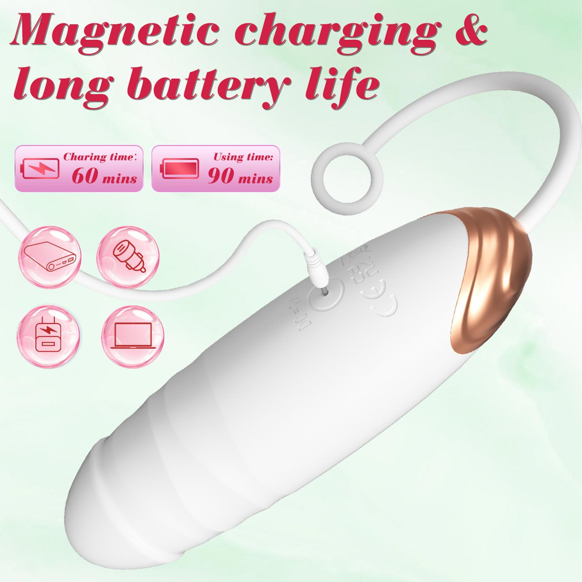Виброяйцо B-Series Fox Love Egg, 21 см (белый)