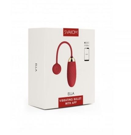 Wibrujące jajko Svakom Ella, 21,5 cm (czerwony)