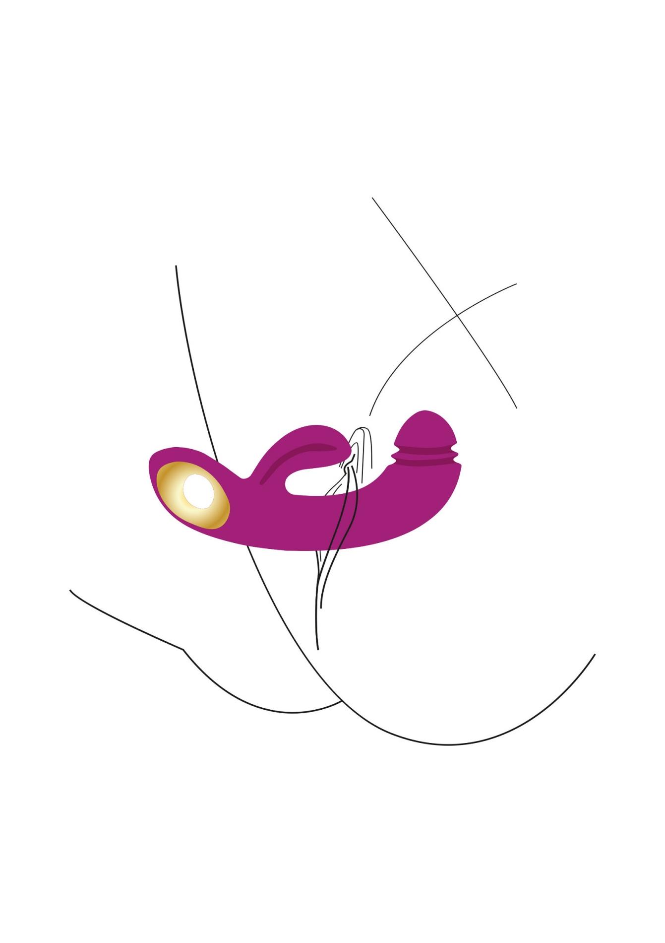 Вибратор-кролик Xocoon Harmony DualTouch G-spot, 16.5 см (фиолетовый)