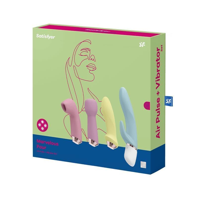 Набор вибраторов Satisfyer Marvelous Four, 4 шт (мульти)
