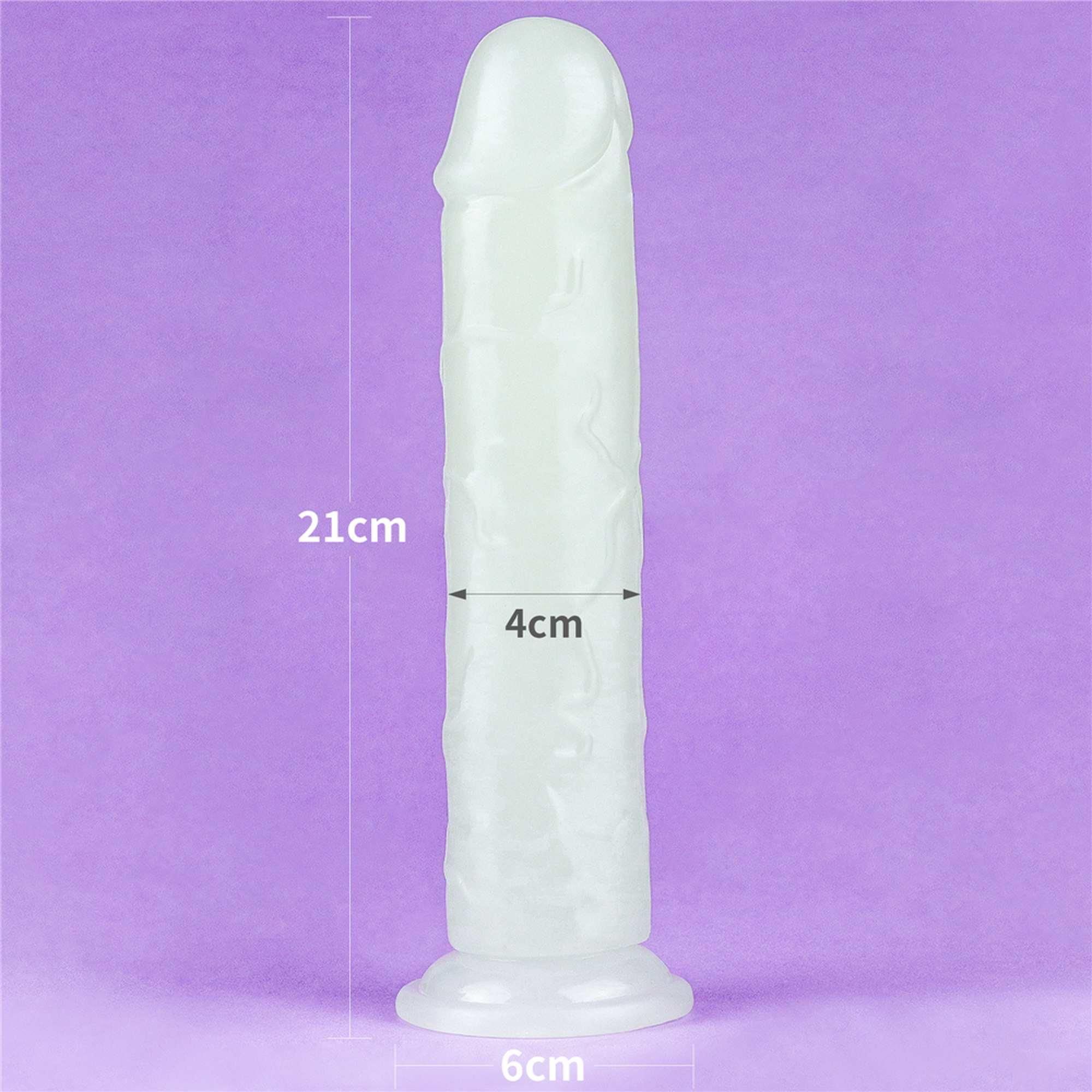 Фаллоимитатор неоновый Lumino Play Dildo, 21 см (синий)