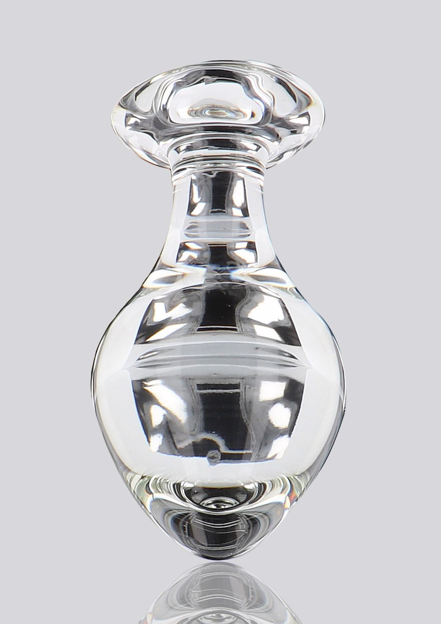 Korek analny Glass Worxx Brilliant Star, 9 cm (przezroczysty)