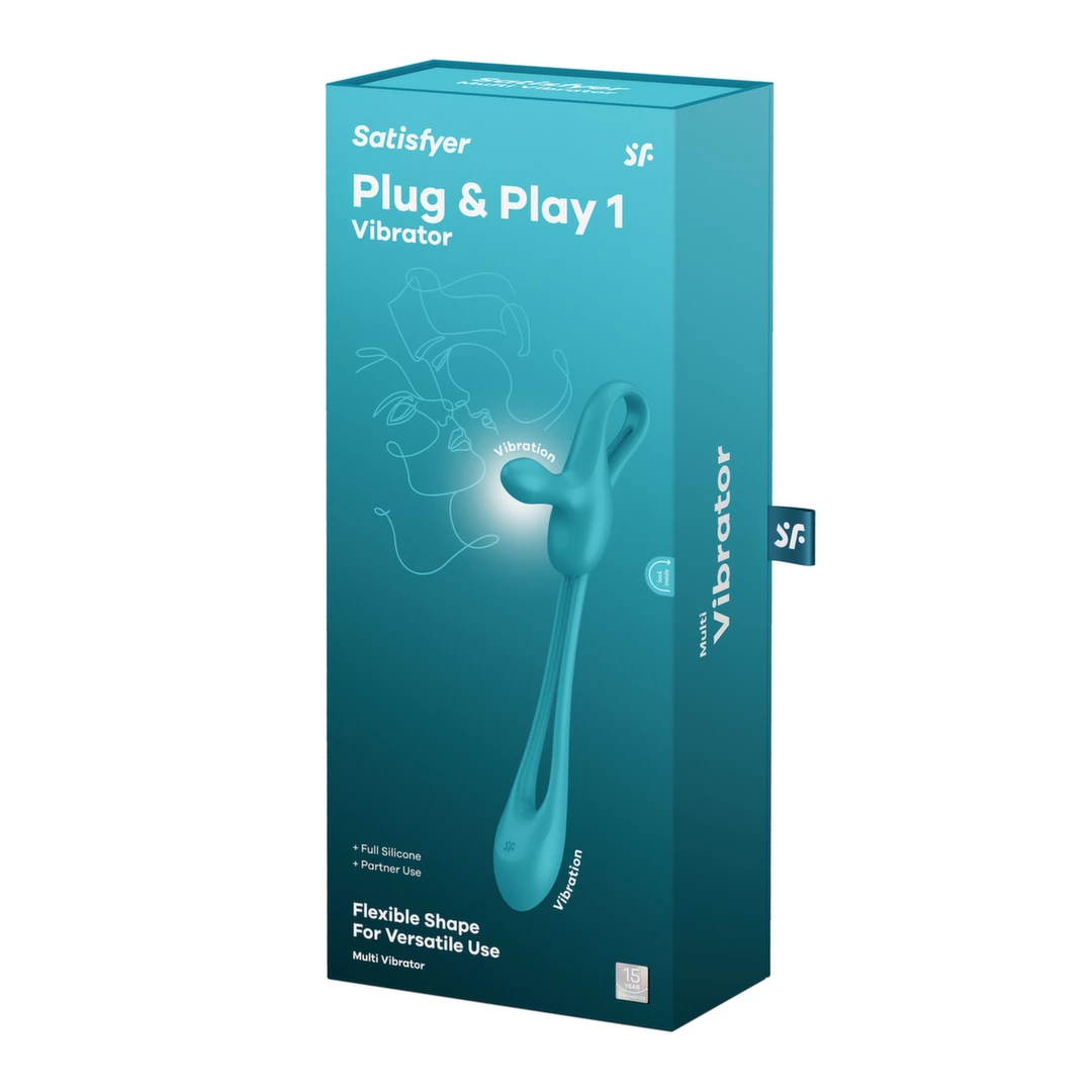 Korek analny Satisfyer Plug & Play 1 (niebieski)