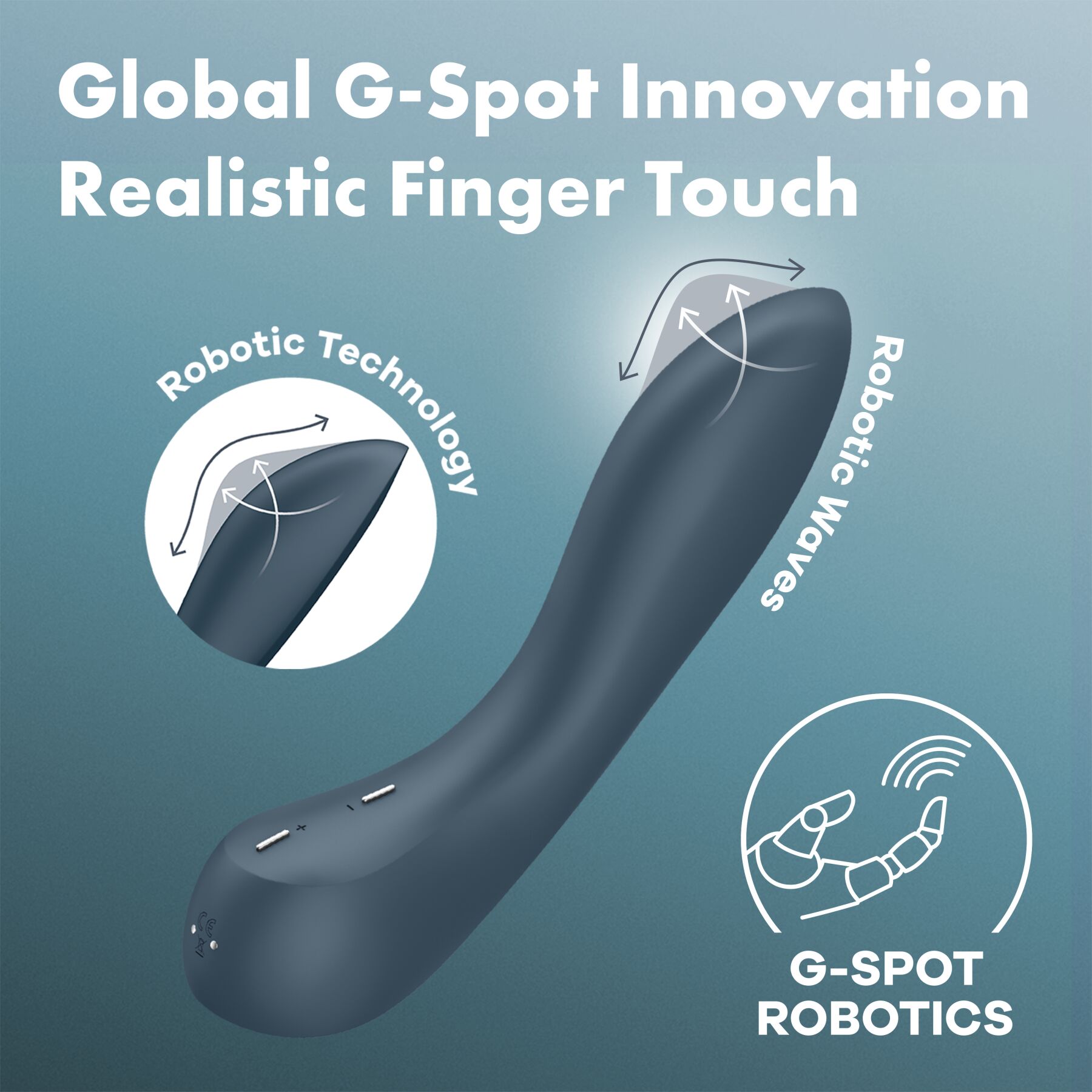 Вибратор Satisfyer G-Spot Wave 4, 21 см (синий)