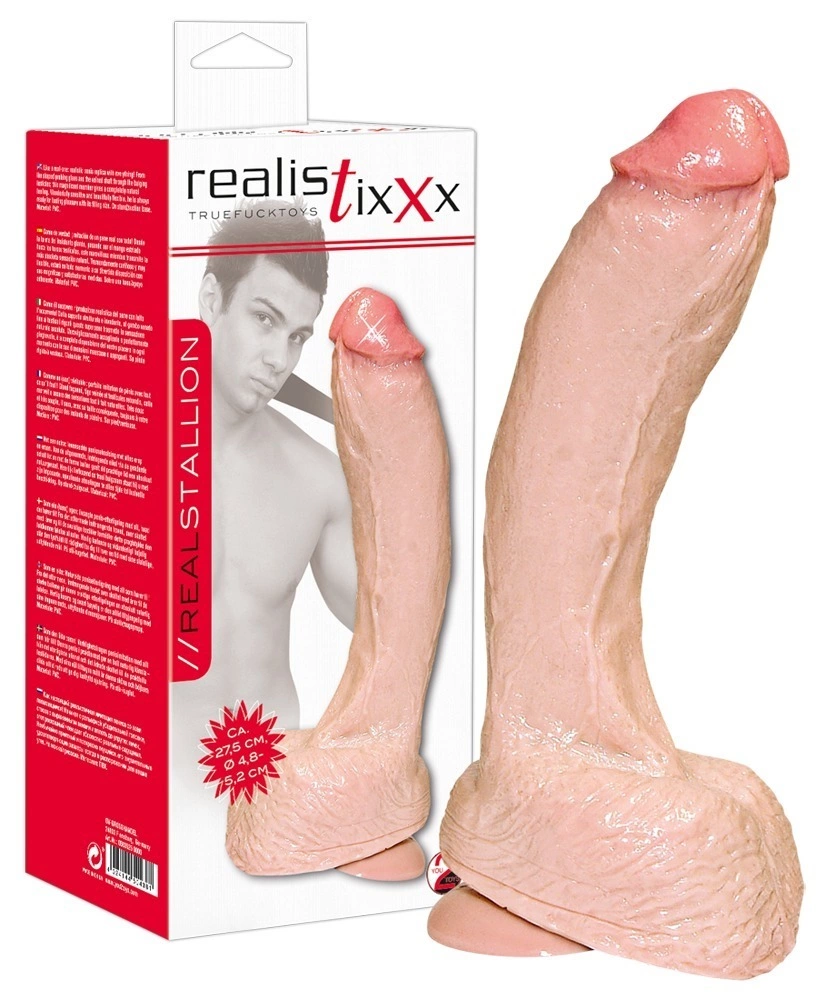 Фаллоимитатор Realistixxx Real Stallion, 27.5 см (телесный)