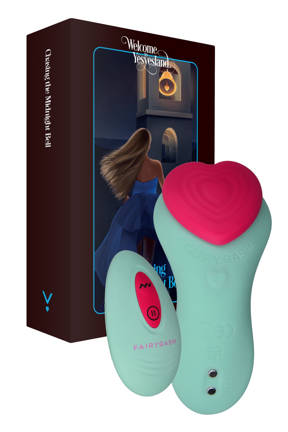 Вибратор FairyGasm HeartGem, 10 см (зеленый)