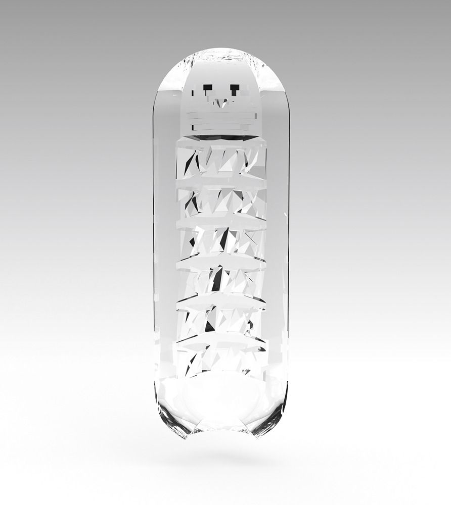 Мастурбатор Tenga Spinner Brick (розовый)