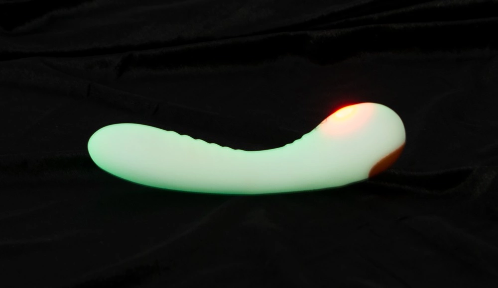 Вибратор Glow In The Dark G-Spot, 17.9 см (белый)