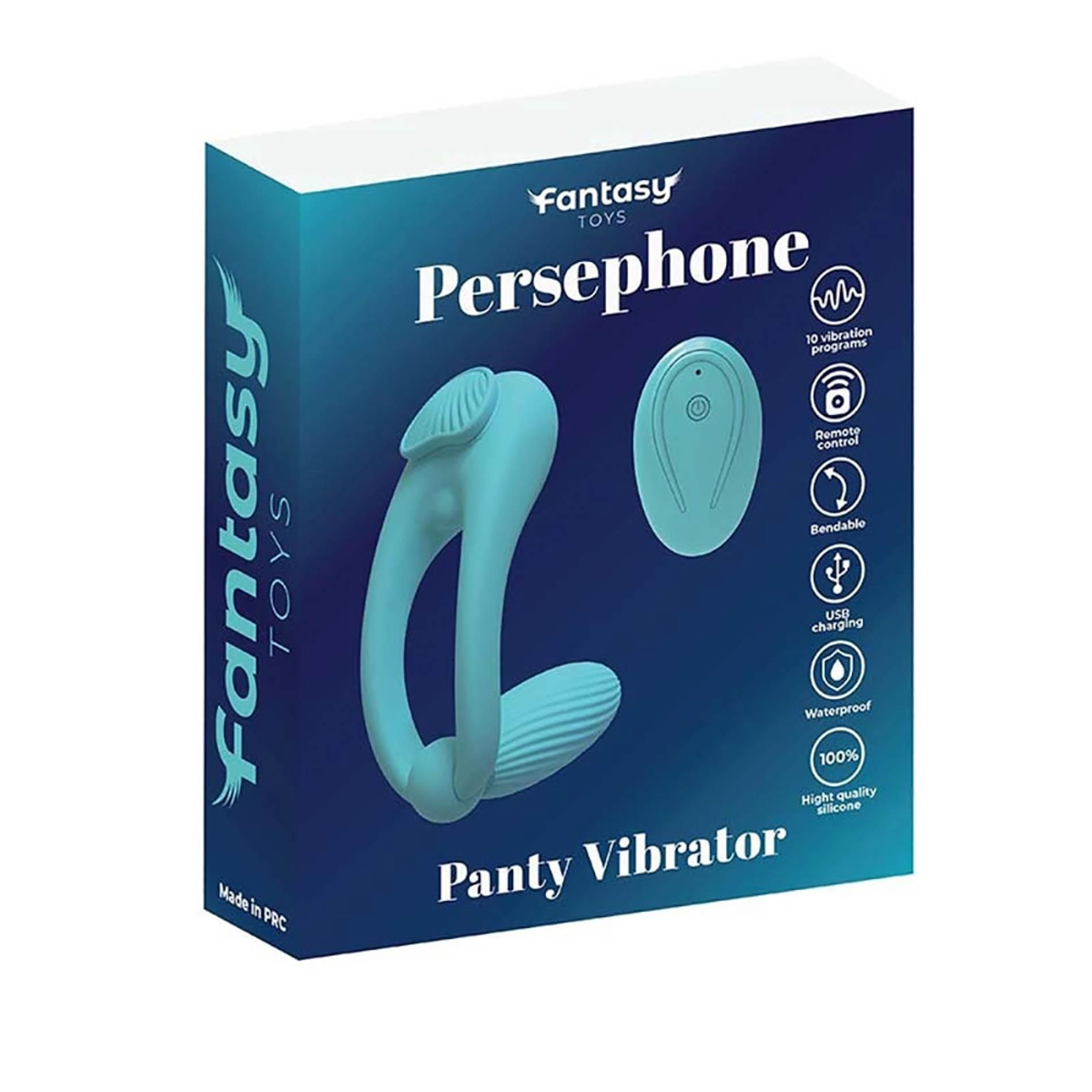 Вибратор в трусики Fantasy Persephone Panty, 5.5 см (бирюзовый)