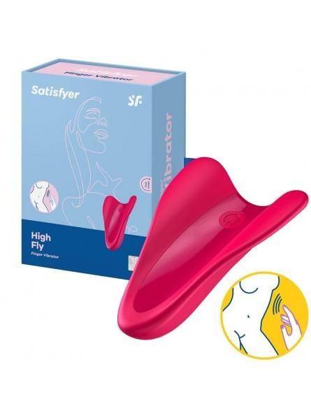 Вибратор на палец Satisfyer High Fly, 6,5 см (красный)