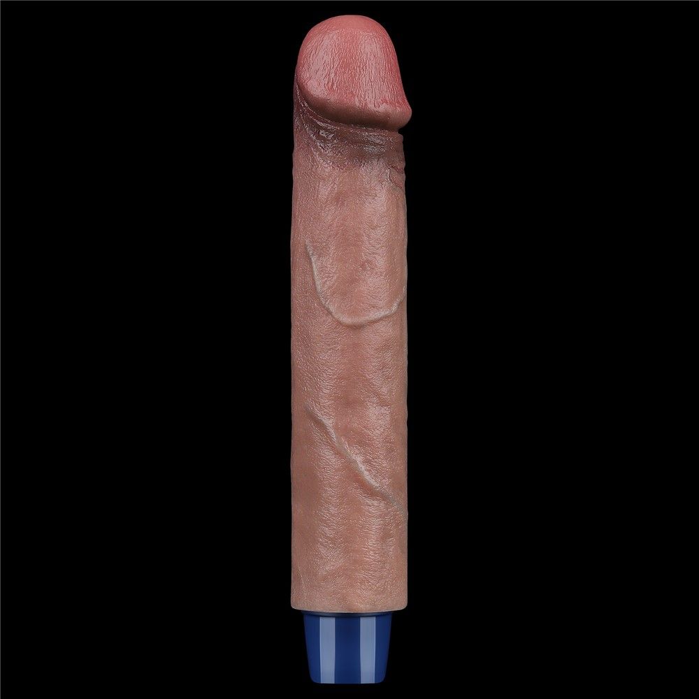 Вибратор Lovetoy Real Softee 9" Platinum Silicone, 22.8 см (коричневый)