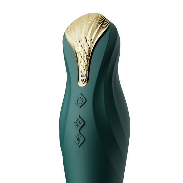 Вибратор Zalo King Vibrating Thruster, 30,2 см (зеленый)
