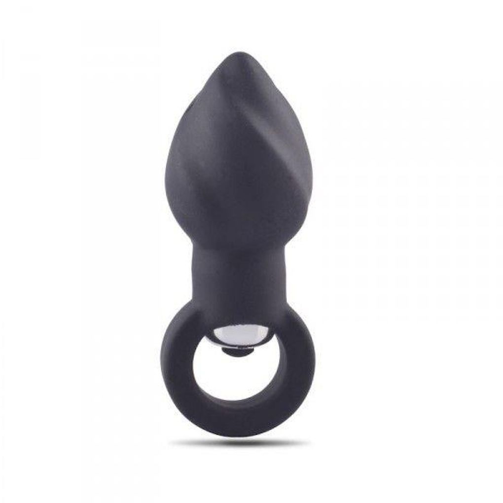 Korek analny Toyz4lovers Anale Vibrante Helix, 8 cm (czarny)