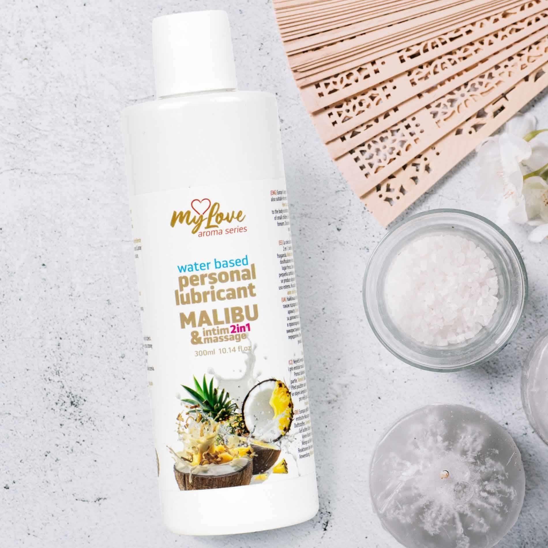Лубрикант MyLove Aroma Series Intim&Massage 2in1 Malibu, 300 мл