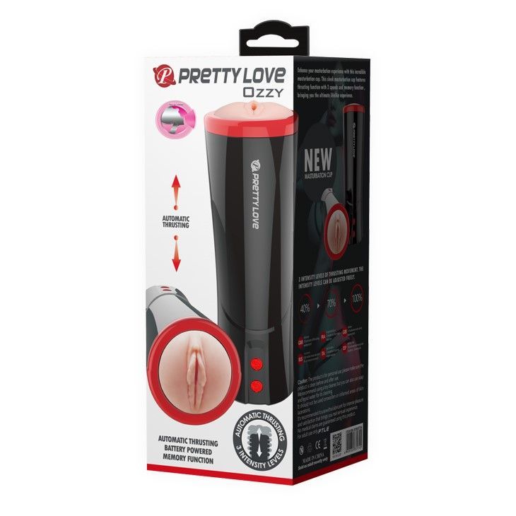 Автоматический мастурбатор с голосовым сопровождением Pretty Love Ozzy (телесный)