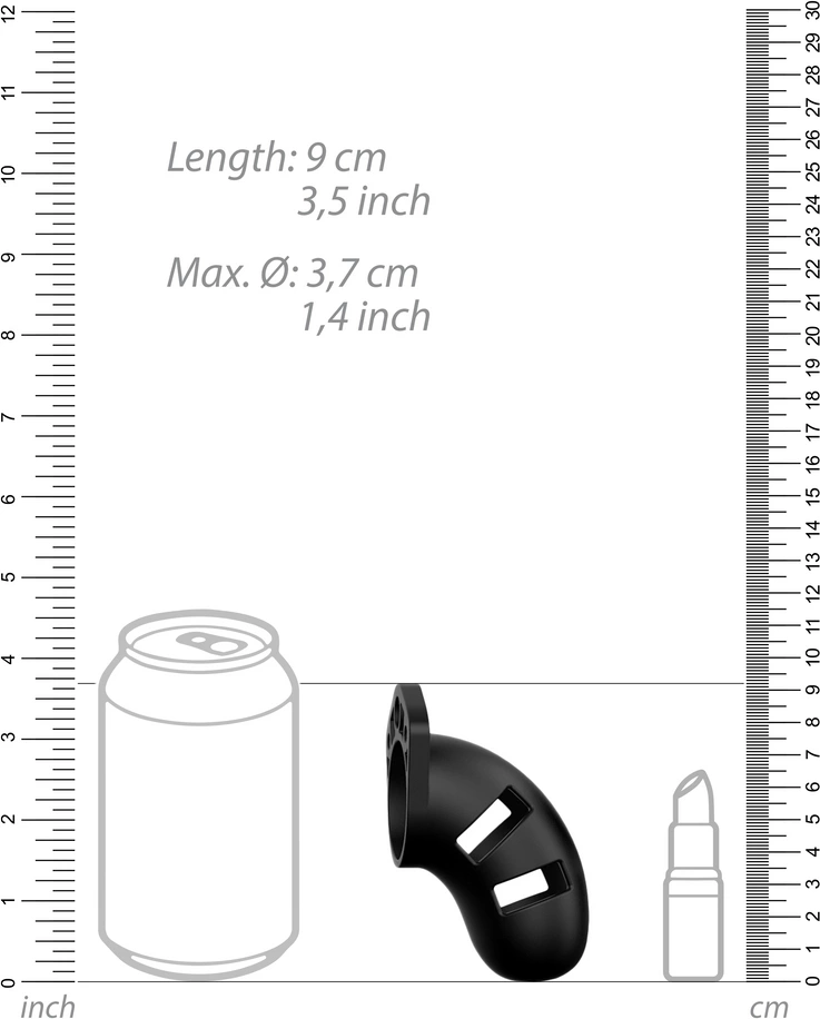 Пояс верности ManCage Model 20 Silicone Cock Cage (черный)
