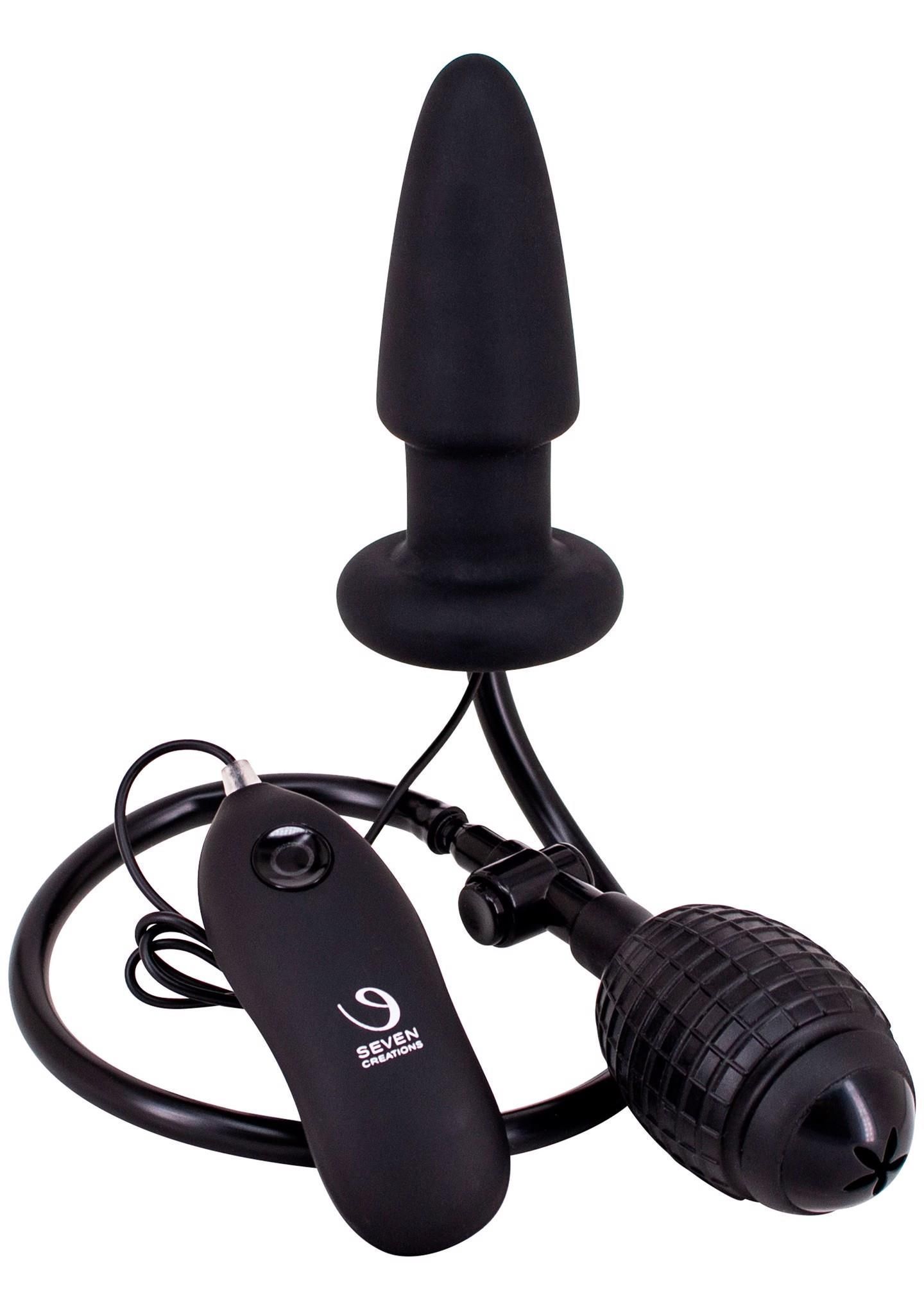 Rozszerzacz odbytu Seven Creations Fanny Hills Butt Plug, 10 cm (czarny)