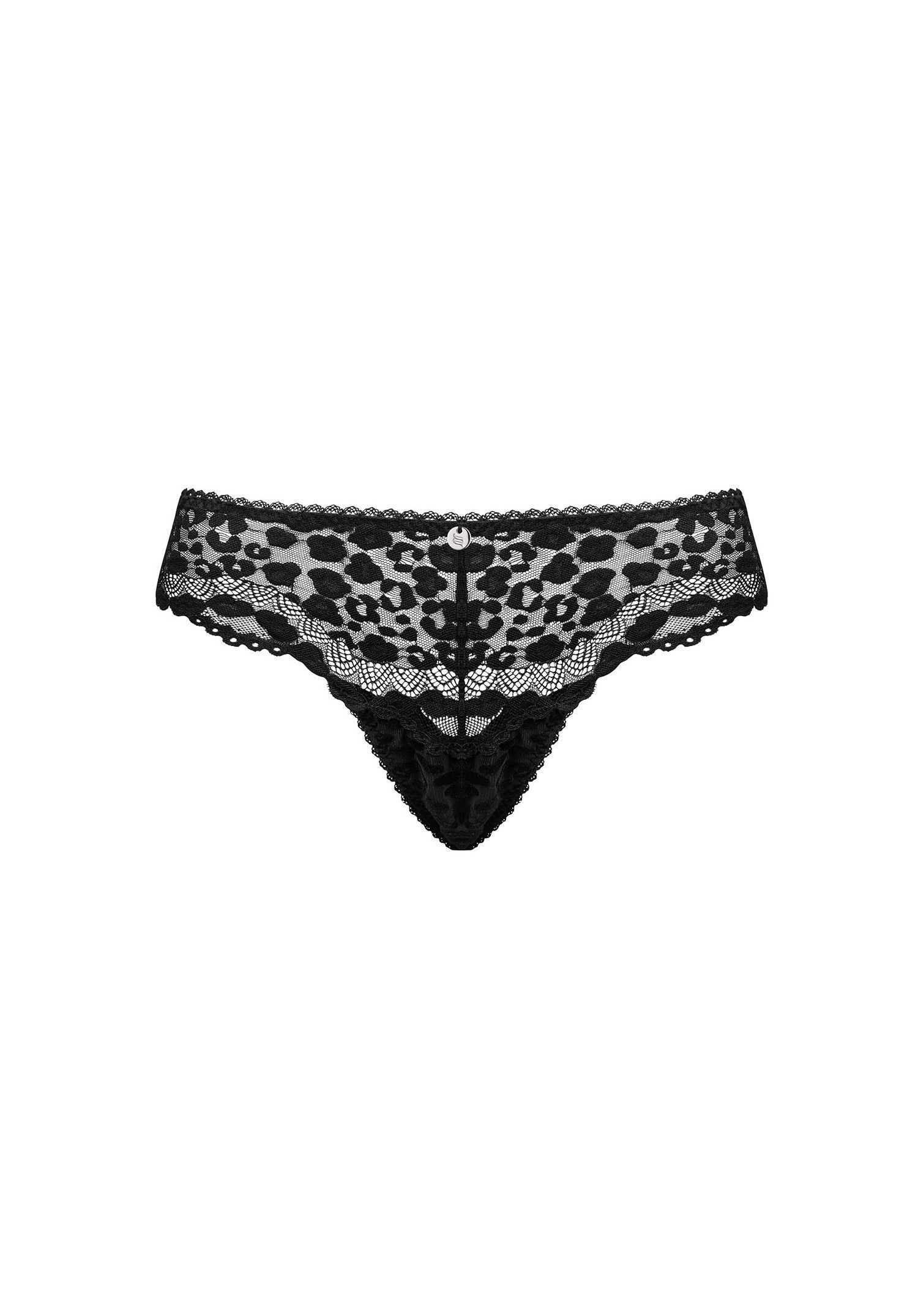 Трусики Obsessive Giully, L/XL (черный)