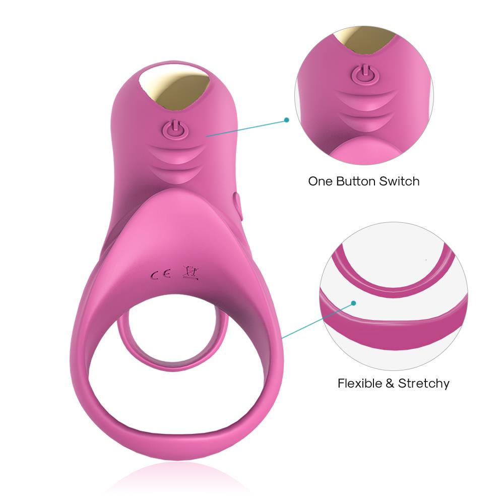 Виброкольцо Boss Series Ranger Penis Ring, 10.9 см (розовый)