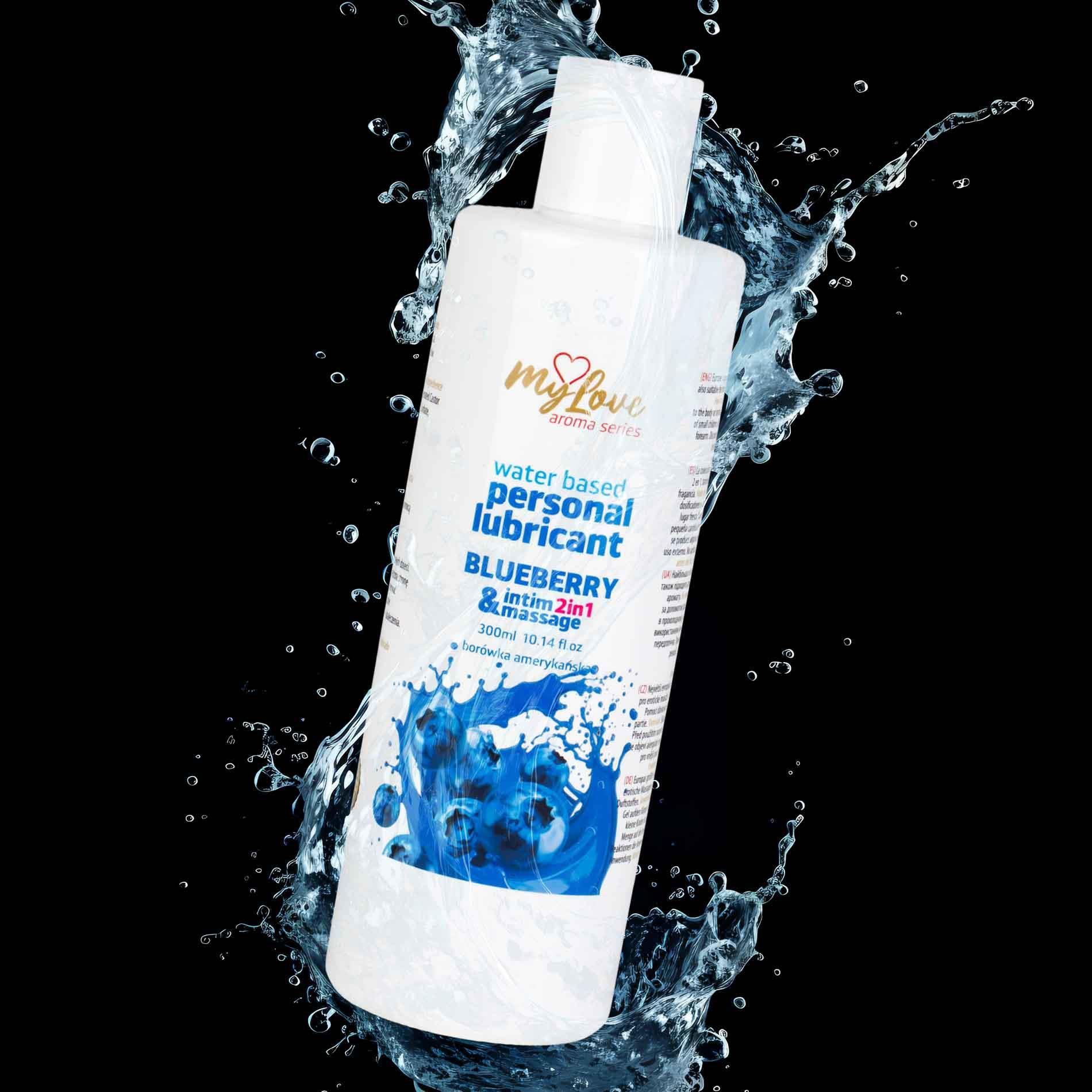 Лубрикант MyLove Aroma Series Intim&Massage 2in1 Blueberry, 300 мл