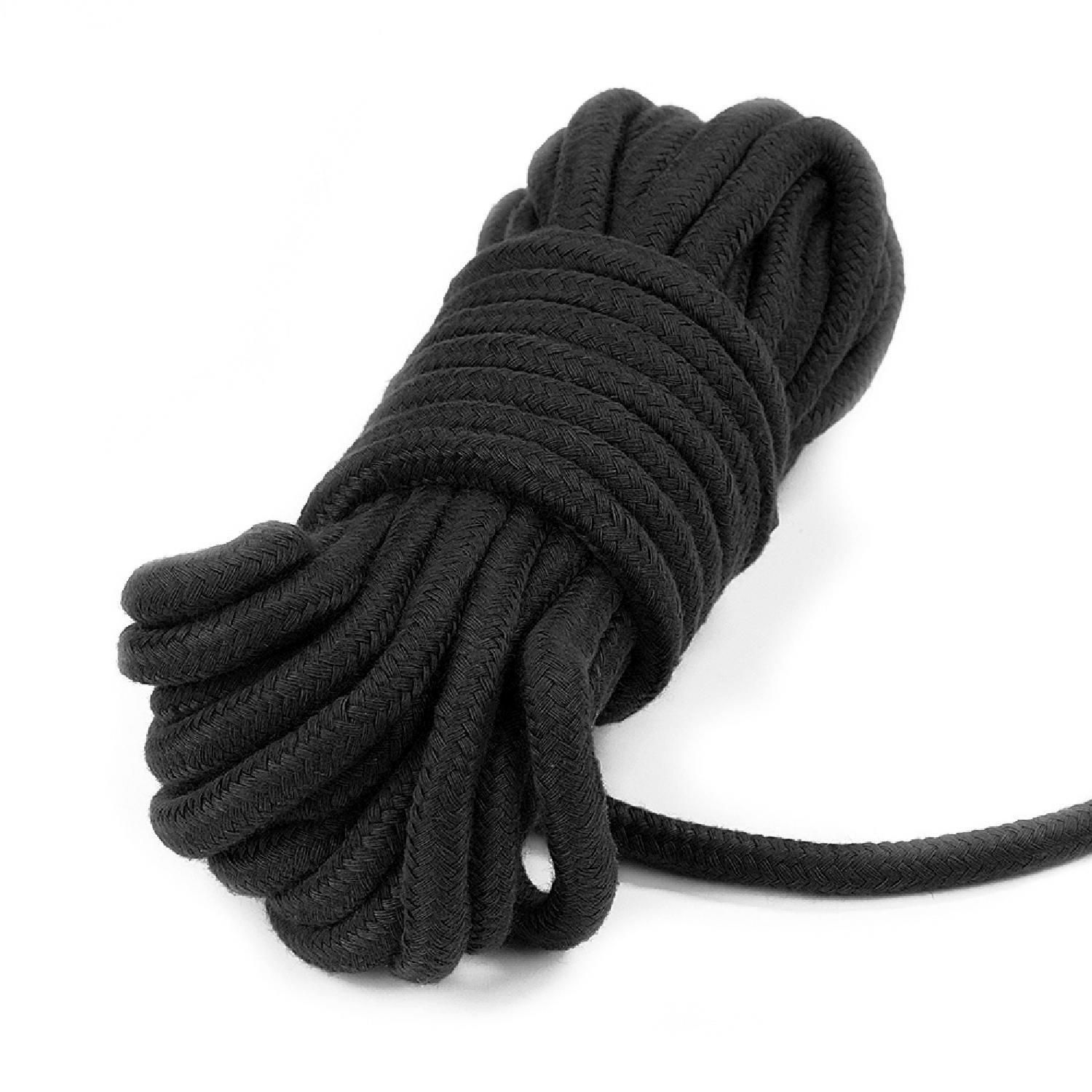 Верёвка для связывания Fetish Bondage Rope, 10 м (черный)