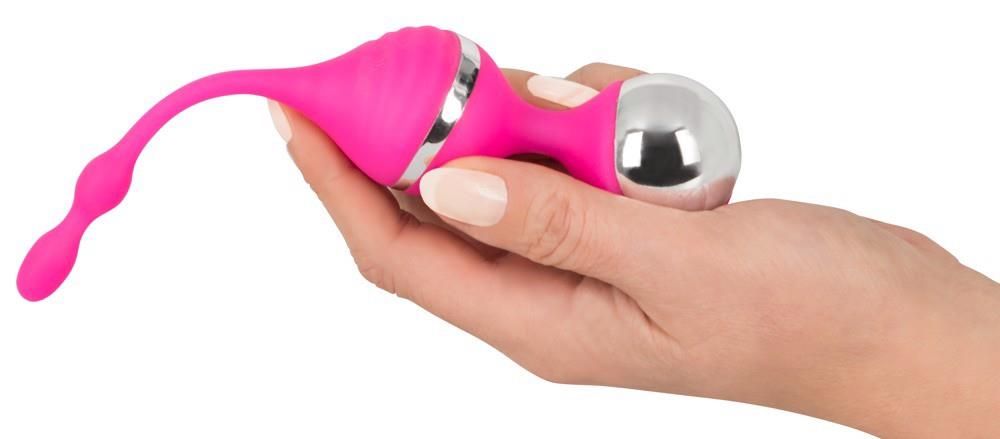 Вагинальные шарики Smile Vibrating Love Balls Rechargeable, 18 см (розовый)