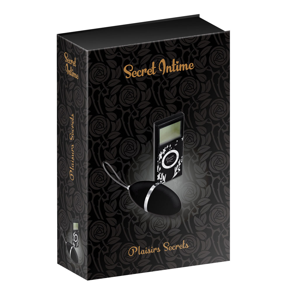 Виброяйцо Secret Intime Plaisirs Secrets, 7.9 см (черный)